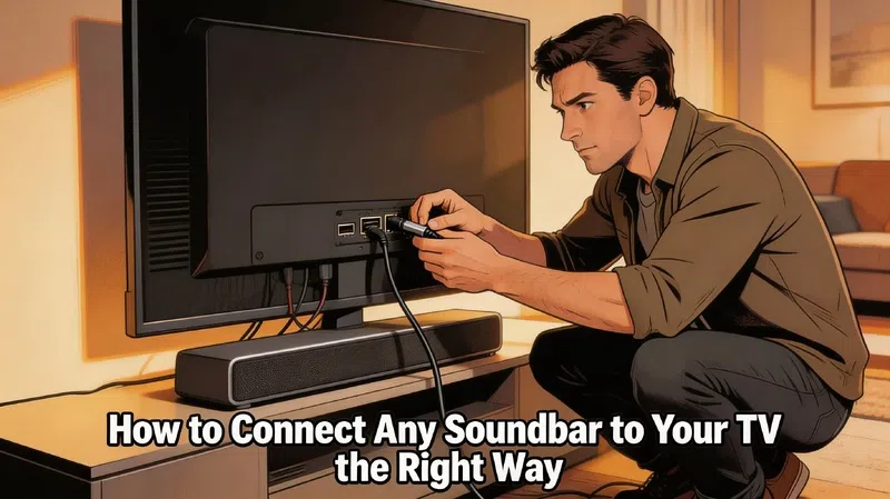 How to Connect Any Soundbar to Your TV (HDMI ARC, Optical, and Bluetooth Explained)