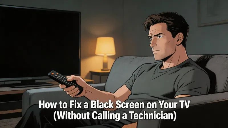 How to Fix a Black Screen on TV (Without Calling a Technician)