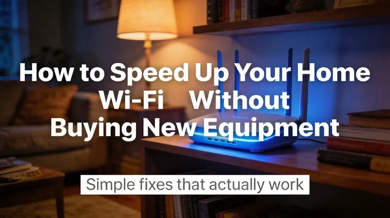 How to Speed Up Your Home Wi-Fi Without Buying New Equipment